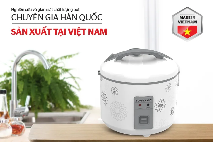 Nồi Cơm Điện Sunhouse SHD8603 1.8 Lít