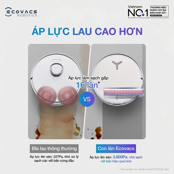 Robot Hút Bụi Thông Minh Ecovacs T90 PRO OMNI Màu Đen