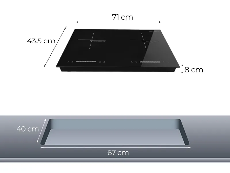 Bếp Từ Đôi Junger CEJ-201-II 4000W - Thái Lan