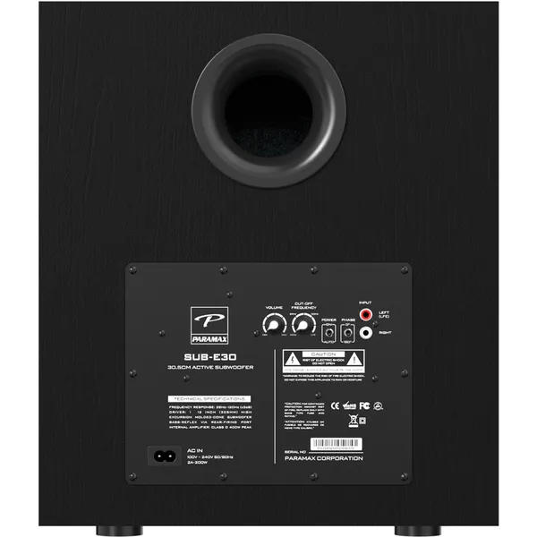 Loa Siêu Trầm Điện Paramax 12 Inch SUB-E30 (Cherry)