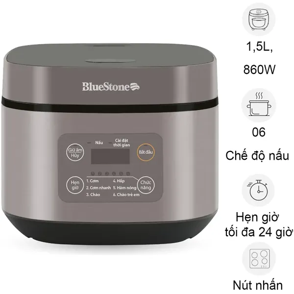 Nồi Cơm Điện Tử BlueStone RCB-5946 1.5 Lít