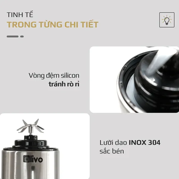 Máy Xay Sinh Tố Cầm Tay Olivo PB01