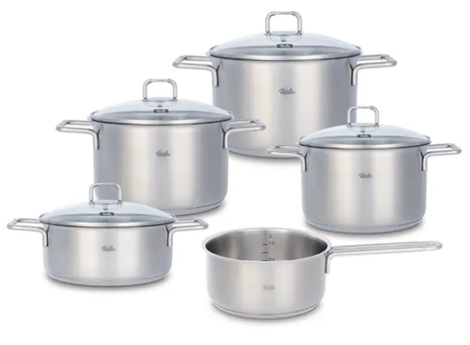 Bộ Nồi Fissler SatiTherm 5 Món Nắp Kính