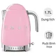 Ấm Đun Chỉnh Nhiệt Độ Smeg Hồng KLF04PKEU (535.44.046)