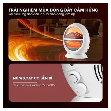 Quạt Sưởi Để Bàn Fujihome FH09 7
