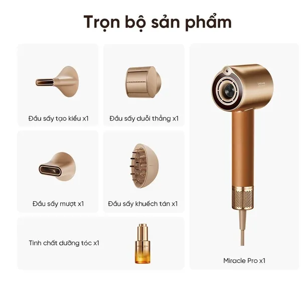 Máy Sấy Tóc Tốc Độ Cao Dreame Hair MiraclePro AHX30