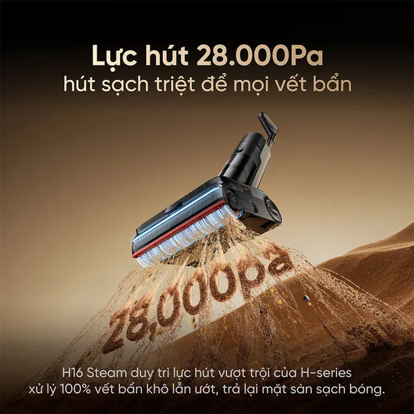 Máy Hút Bụi Lau Nhà Dreame H16 Steam