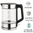 Bình Đun Siêu Tốc Thủy Tinh Simplehome HHB6707-2 1.7 Lít
