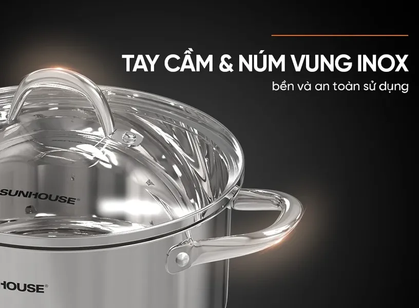 Nồi Inox 3 Đáy Sunhouse SHG301-16