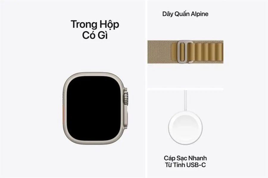 Apple Watch Ultra 2 GPS + Cellular 49mm Natural Titanium Case with Tan Alpine Loop