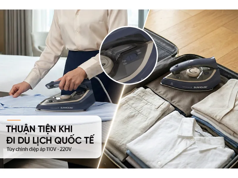 Bàn Ủi Hơi Nước Cầm Tay Sunhouse SHD2172