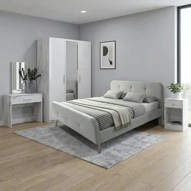 Bộ Phòng Ngủ Giường Vải Camilla NS12075-B 1M8