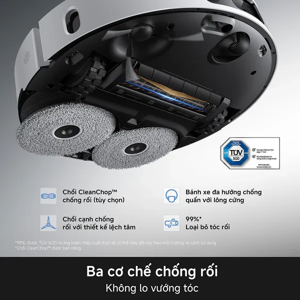 Robot Hút Bụi Lau Nhà Mova E50 Ultra Màu Trắng