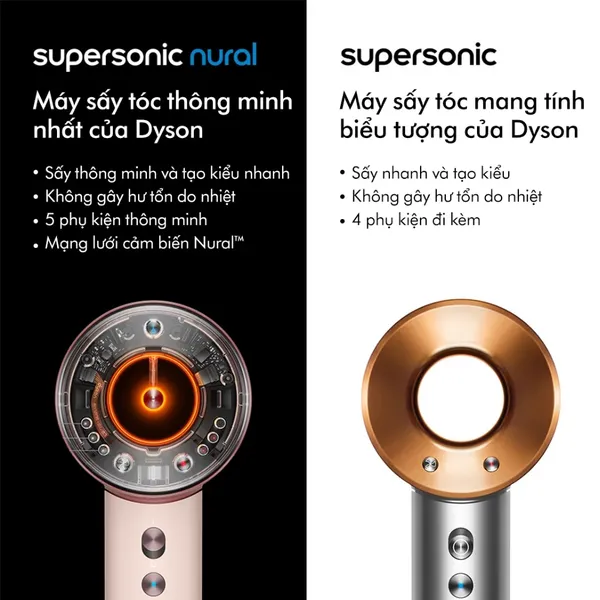 Máy Sấy Tóc Tốc Độ Cao Dyson Supersonic Nural™ HD16 Amber Silk