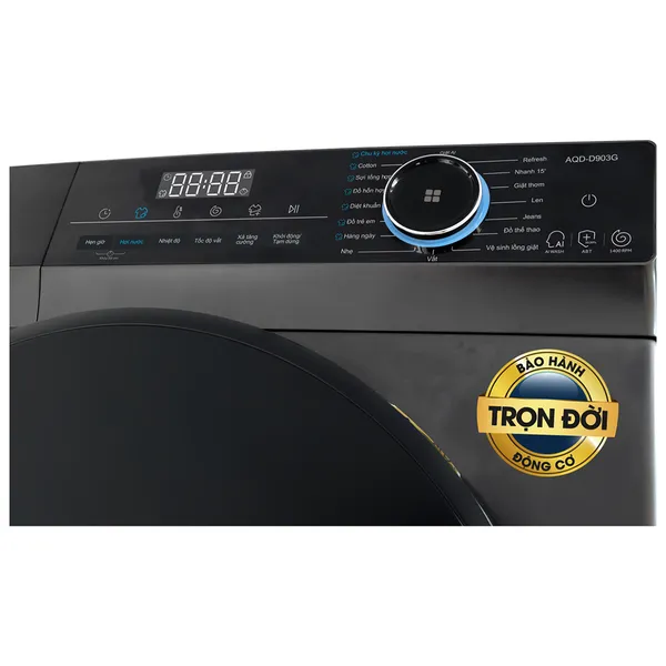 Máy Giặt Aqua Inverter 9 Kg AQD-D903G.BK