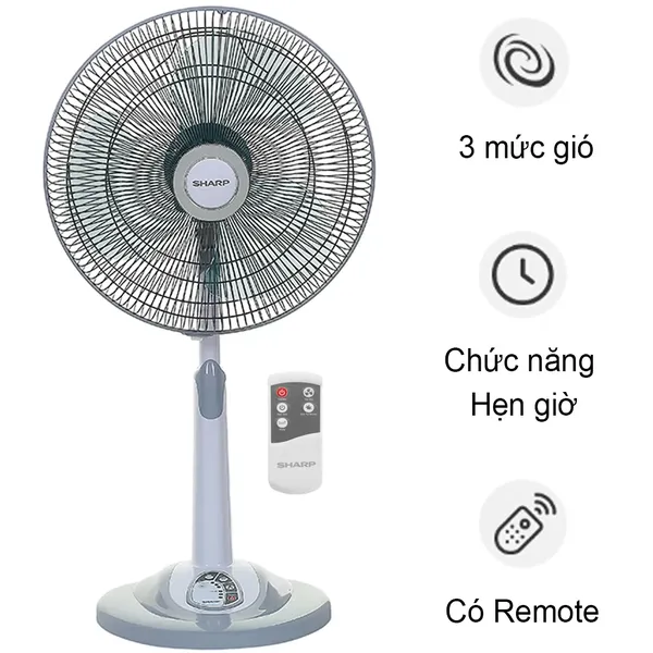 Quạt lửng có điều khiển Sharp PJ-L40RV-LG