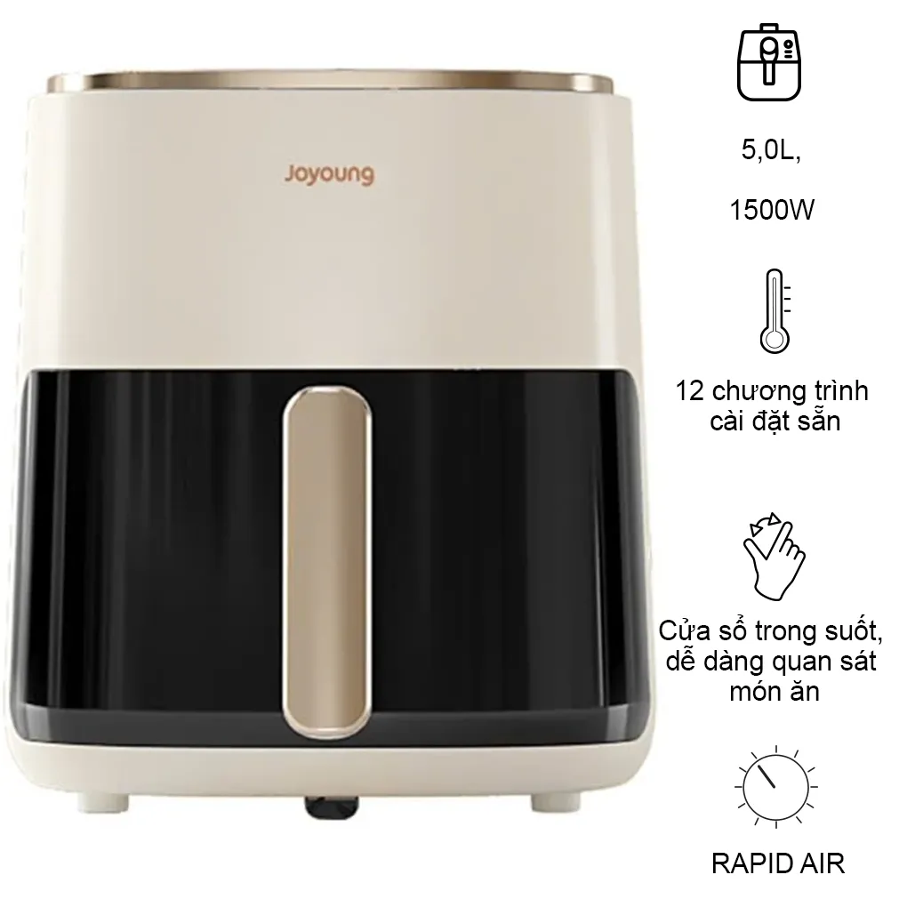 Nồi Chi&ecirc;n Kh&ocirc;ng Dầu JAF-566 5.0 L&iacute;t