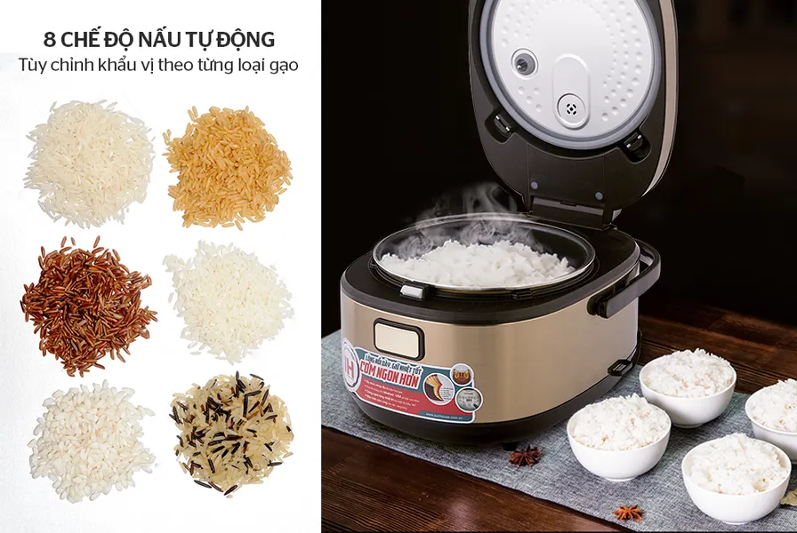 Nồi Cơm Điện Cao Tần Sunhouse SHD8955 1.5 lít