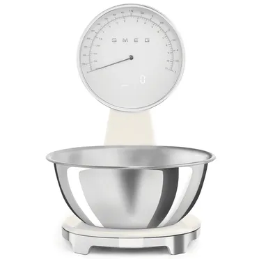 Cân Điện Tử Và Đồng Hồ Cơ Smeg KSF01CRWW Màu Kem