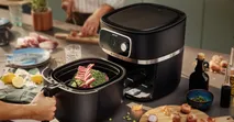 Nồi chi&ecirc;n kh&ocirc;ng dầu kh&ocirc;ng cần lật c&oacute; g&igrave; kh&aacute;c so với với nồi chi&ecirc;n th&ocirc;ng thường?