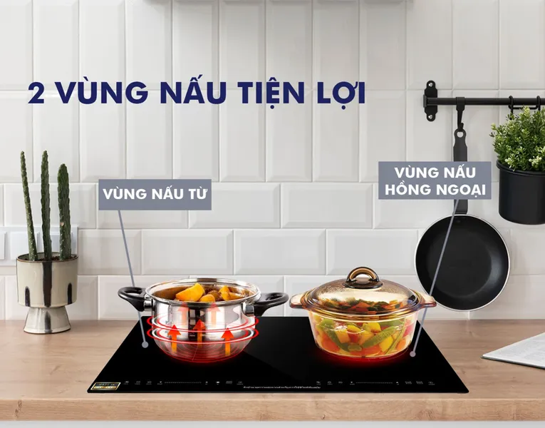 Bếp Đôi Từ - Hồng Ngoại Panworld PW-1913