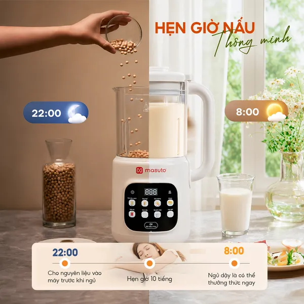 Máy Làm Sữa Hạt Masuto MSLOVESMART
