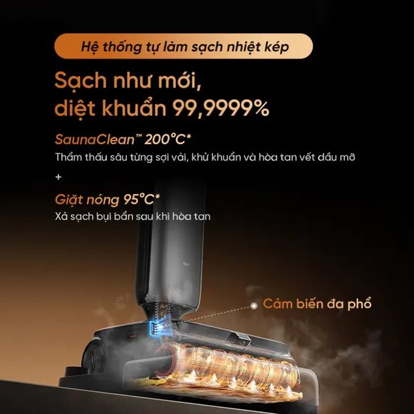 Máy Hút Bụi Lau Nhà Cầm Tay Dreame H16 Pro TriForce