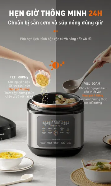 Nồi Cơm Áp Suất Đa Năng Joyoung JHPC-5100