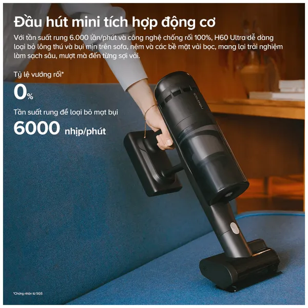 Máy Hút Bụi Cầm Tay Roborock H60 Ultra Đen