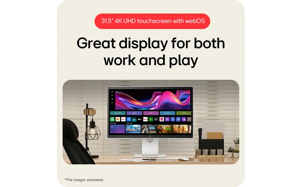 Màn Hình Giải Trí Di Động 32 Inch 32U889SA-W LG Smart Monitor Swing
