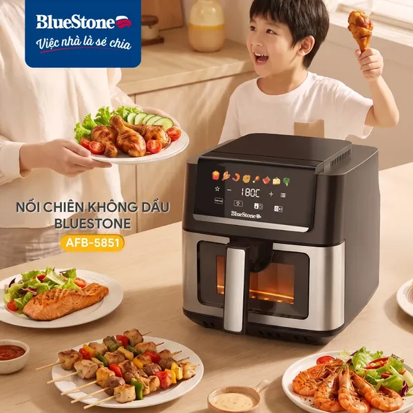 Nồi Chiên Không Dầu BlueStone AFB-5851 6.5 Lít