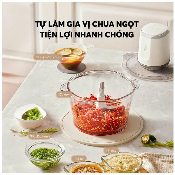 Máy Xay Thịt Bear CH-5H03P36 1.8 Lít