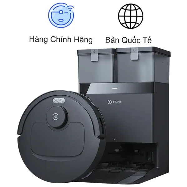 Robot Hút Bụi Thông Minh Ecovacs T30C Prime Omni Màu Đen