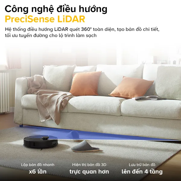 Robot Hút Bụi Lau Nhà Roborock QR 798 - Đen