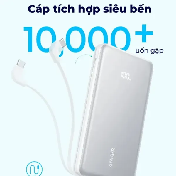 Sạc Dự Phòng Anker Zolo 2C1A 22.5W 20000mah B2B_A110E