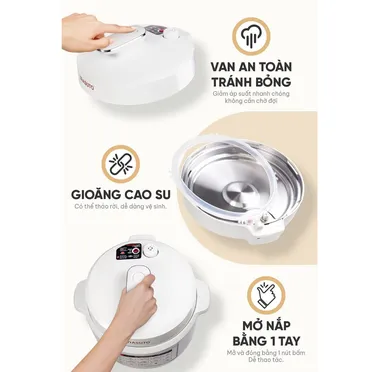 Nồi Cơm Áp Suất Masuto MSPC05 5.0 Lít 7