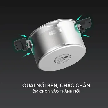 Bộ Nồi Inox Liền Khối Elmich Milano EL-8093 Size 16,18,22, Chảo 26cm 15