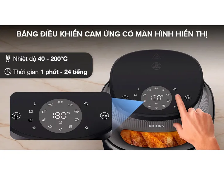 Nồi Chiên Không Dầu Philips NA332/00 6.2 Lít