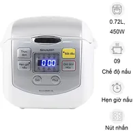 Nồi Cơm Điện Tử Sharp KS-COM08V-SL 0.72 Lít