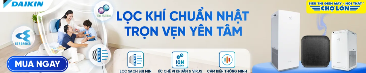 Lọc khí chuẩn Nhật - Trọn vẹn yên tâm