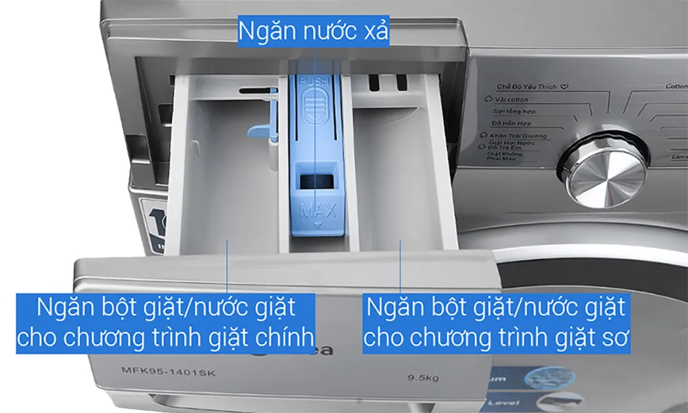 Máy Giặt Midea Inverter 9.5 Kg MFK95-1401SK
