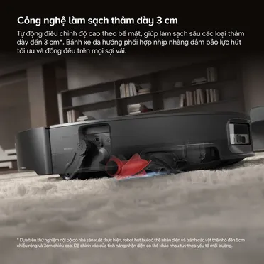 Robot Hút Bụi Roborock Saros 20 Sonic Complete Màu Đen 3