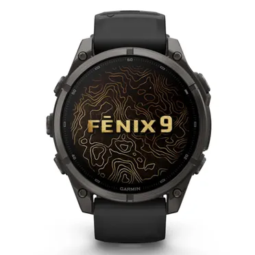 Đồng Hồ Thông Minh Garmin fenix 9 47mm Viền Titanium Carbon Dây Silicone 0