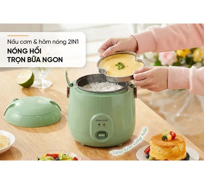 Nồi Cơm Điện 0.4 Lít Sunhouse SHD8206G