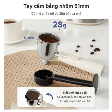 Máy Pha Cà Phê Có Bình Chứa Nước Simplus KFJH021CW00 7