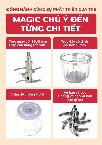 Máy Xay Thịt Magic Eco AC-13 200W