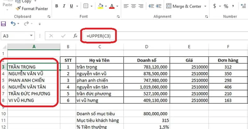 Các cách chuyển chữ thường thành chữ hoa trong Word và Excel