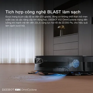 Robot Hút Bụi Thông Minh Ecovacs X12 Omnicyclone 7