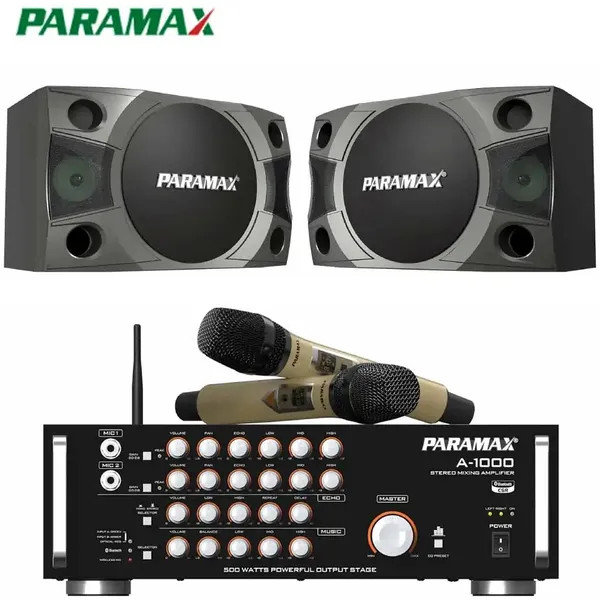 Combo Bộ Dàn Âm Thanh Paramax CBX-1000 (Loa Treo Paramax X-1000 + Amply Karaoke Paramax A-1000)