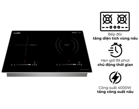 Bếp Đôi Điện Từ Kết Hợp Hồng Ngoại Magic Eco AC-222 - Xuất Xứ Thái Lan 1